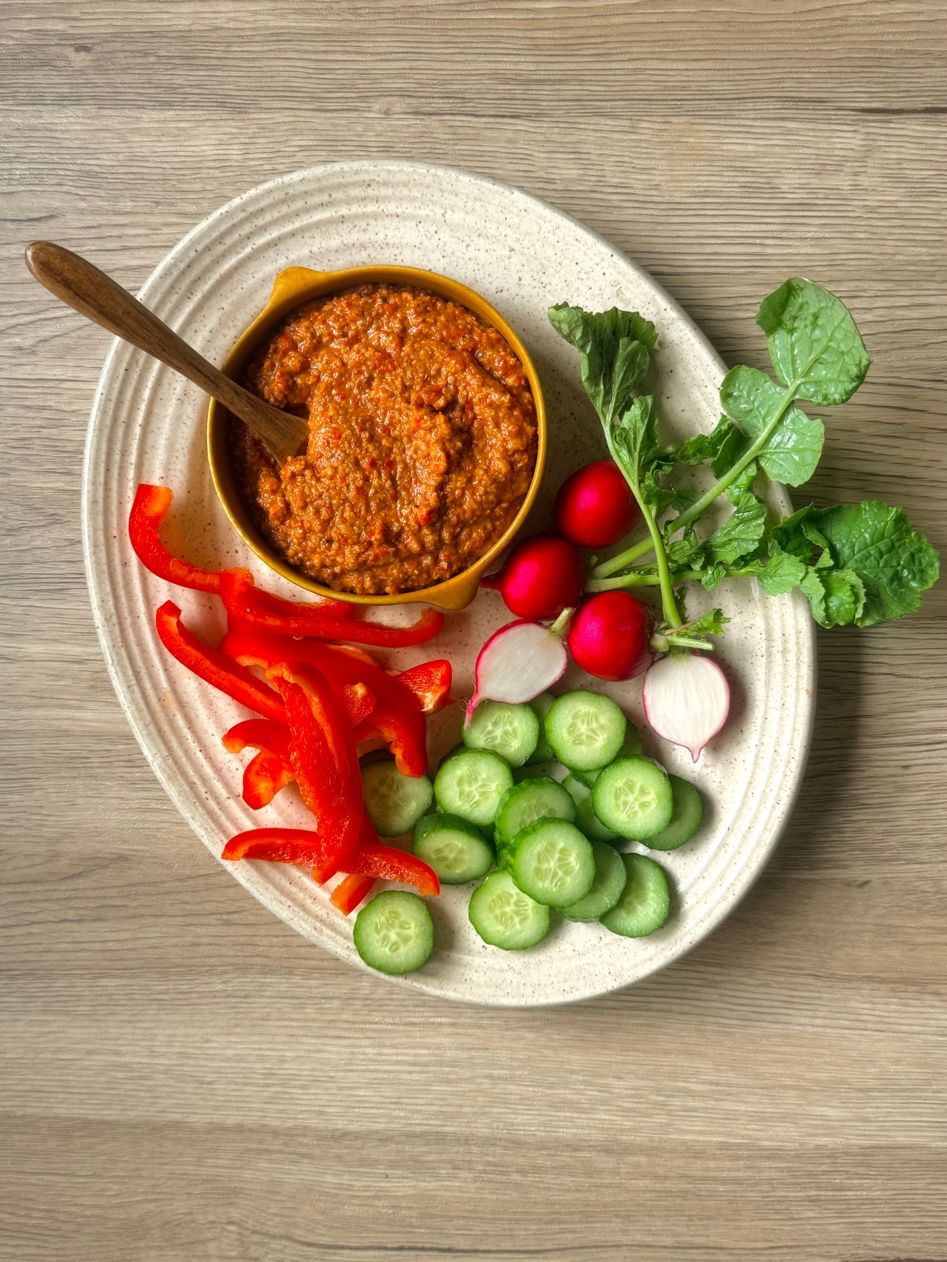 Quick Smoky Roasted Red Pepper & Lentil Dip