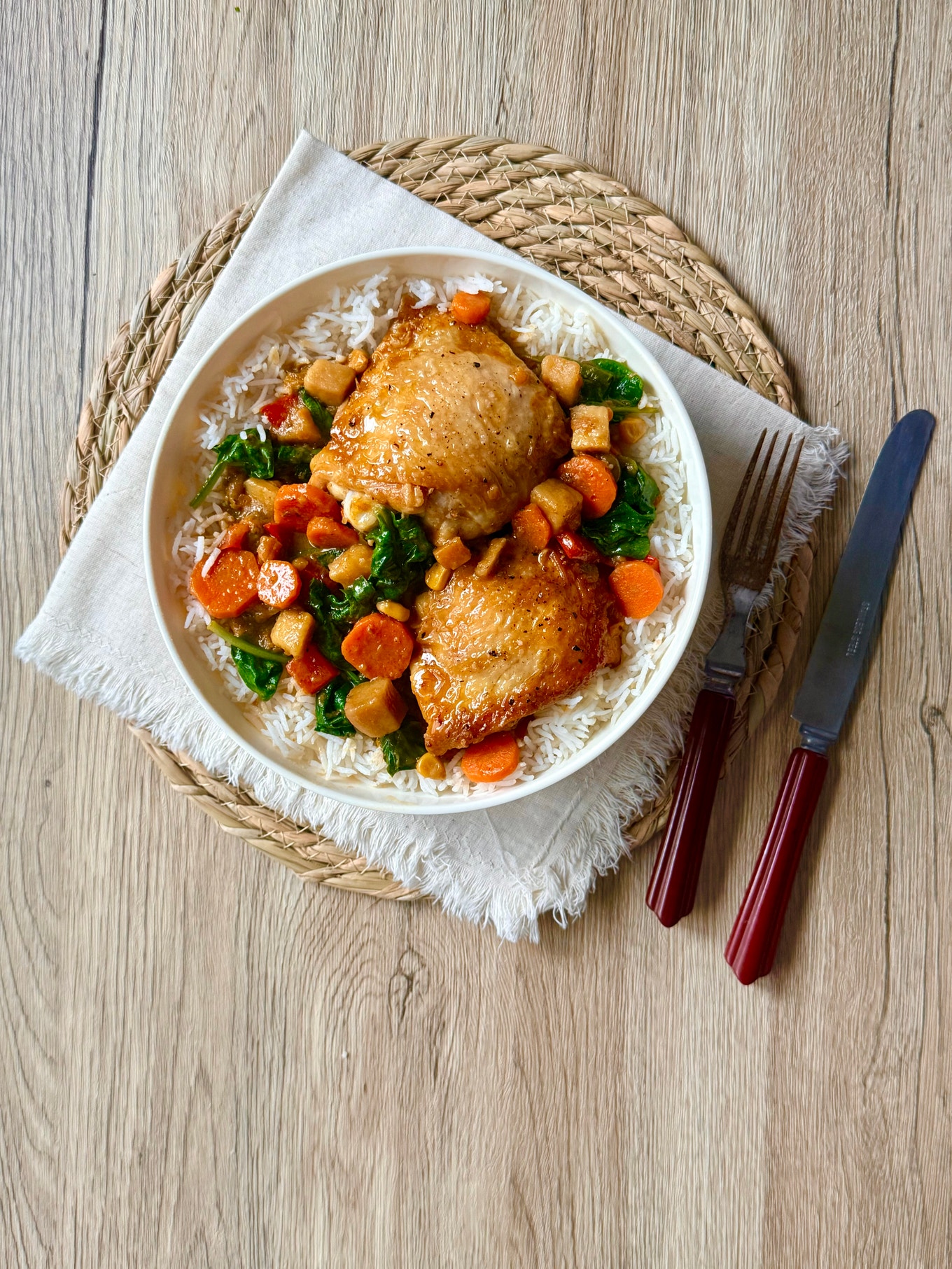 Tikka Masala Braised Chicken Thighs