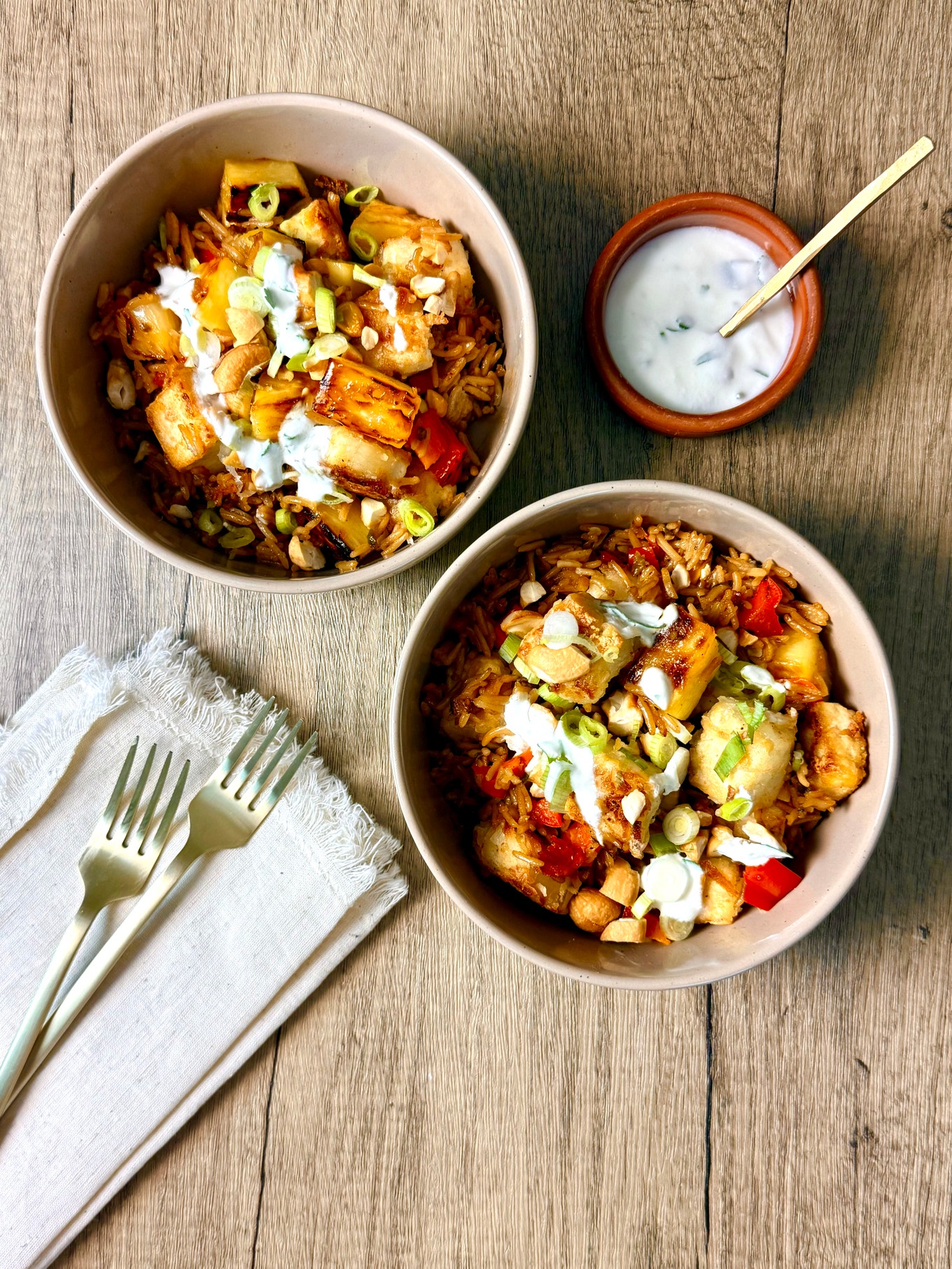 Indian-Style Tofu Fried Rice
