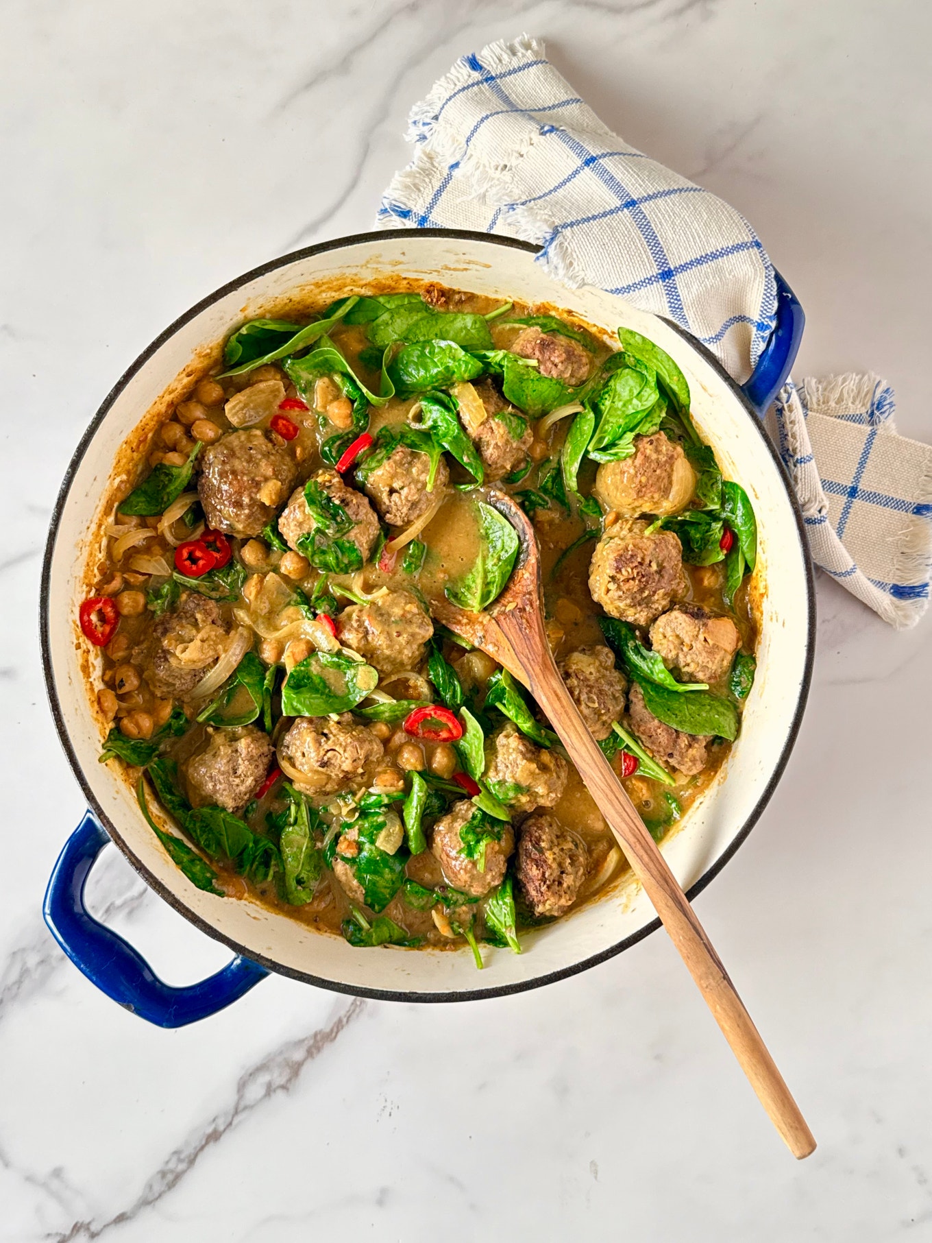 Beef Meatballs Simmered in Coconut Curry