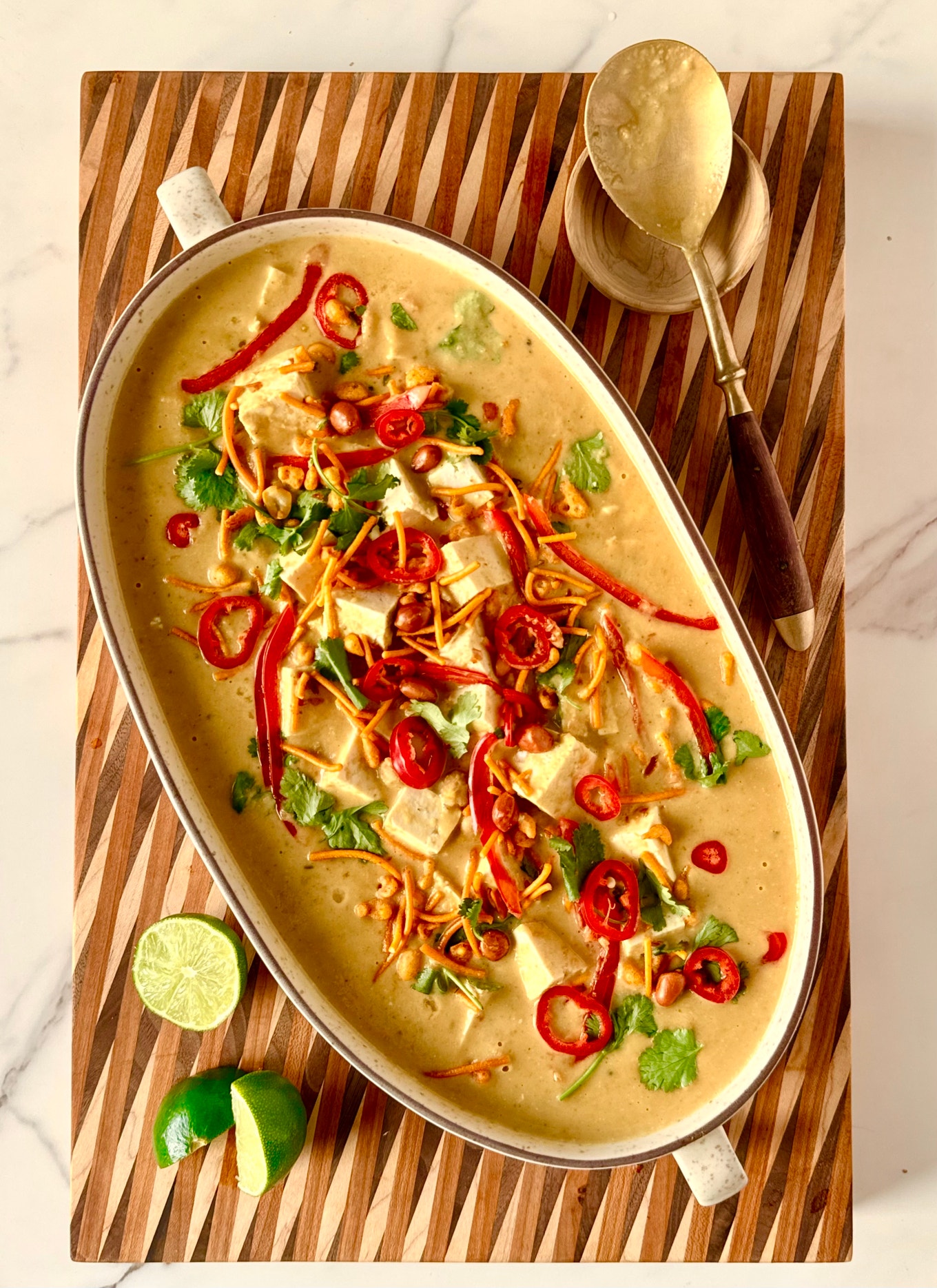 Coconut Curry Tofu Peanut Satay