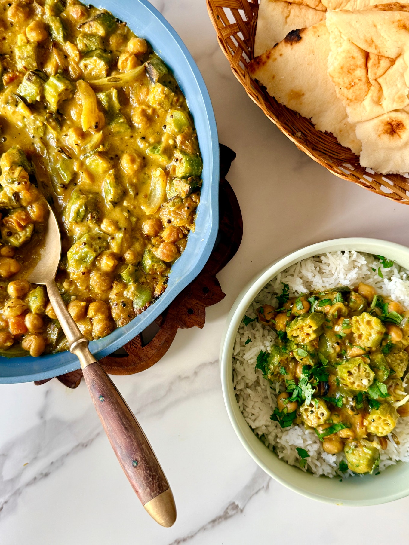 South Indian Style Okra and Coconut Curry