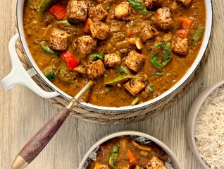 Hearty Lentil & Vegetable Stew with Tofu