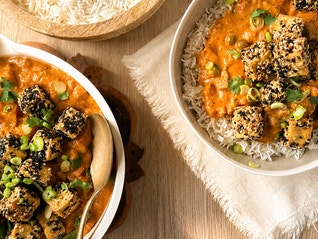 Sesame Crusted Tofu & Rice