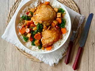 Tikka Masala Braised Chicken Thighs