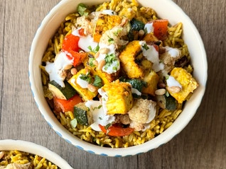 Roasted Vegetable & Tofu Biryani